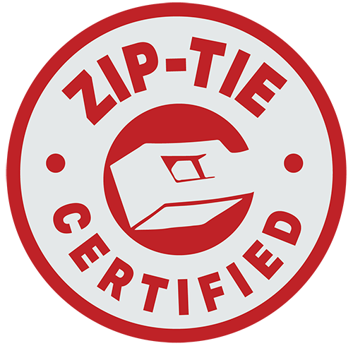 Zip - Tie Certified 3" Stickers