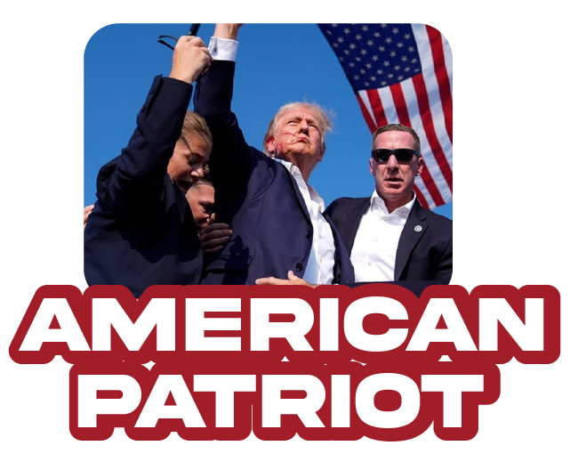 Trump American Patriot 3" Sticker